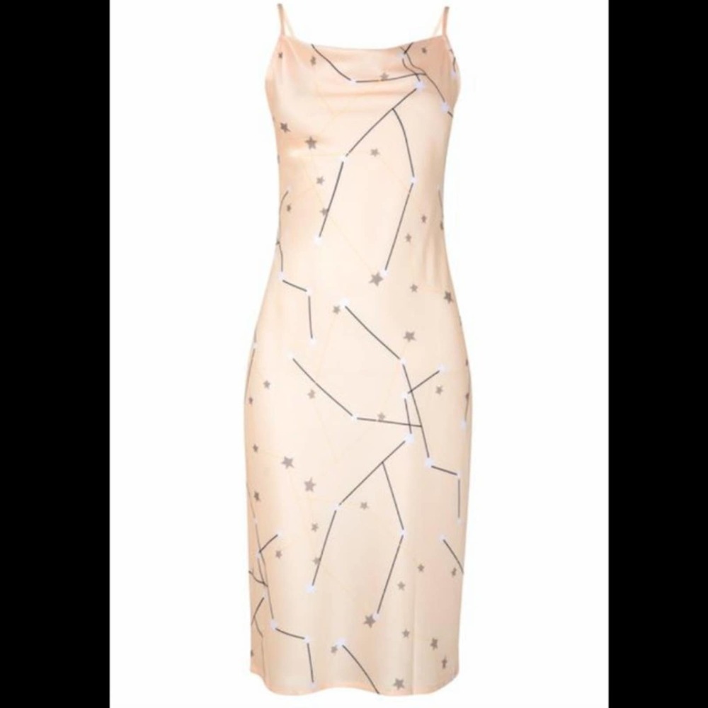 CINTA THE LABEL Taurus Satin Slip Dress Large